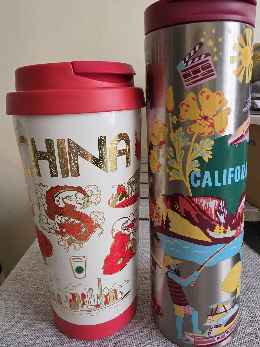 RARE COLLECTORS STARBUCKS TRAVEL MUGS